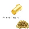 Beduan 5/32" Tube ID Brass Compression Fitting, Insert Tube Support