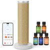Waterless Essential Oil Diffuser, Wood Scent Diffuser with 5 Fragrance