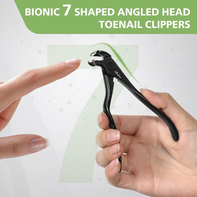 BALUCA Ergonomic Nail Clipper for Seniors - Toenail Clipper for