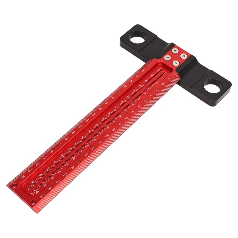T Square Aluminum Alloy Carpenter Square Ruler Clear Scale Scriber