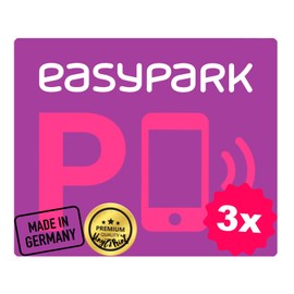 EASYPARK Easy Park Rear Glass Sticker - Small Parking Sticker Car Sticker (5 x 4 cm) for Windscreen | App Parking, Car Vignette Interior Sticker | Made in Germany (3)