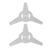 2Pcs 3 Teeth Brush Cutter Trimmer Blade Stainless Steel Lawnmower