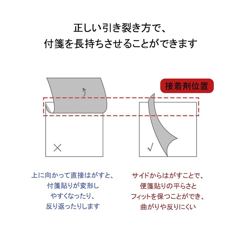 付箋 付箋貼り ポストイット 蛍光色 学習用 仕事用 生活用 長方形ラベル 粘着性が良く しおり