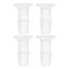 HEROFFIX 4 Pcs Aquarium Plastic Hose Barb Fitting 1/8" Barb