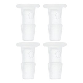 HEROFFIX 4 Pcs Aquarium Plastic Hose Barb Fitting 1/8" Barb Pipe Connector Clear PP