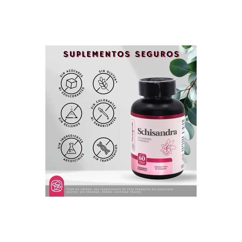 Schisandra 60 Cápsulas De 500 Mg | Momosie | Dura