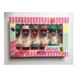 KFMX Set 12 Tintas Para Labios En Forma De Paleta Colores