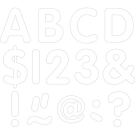 Teacher Created Resources White 2" Classic Letters Uppercase Pack
