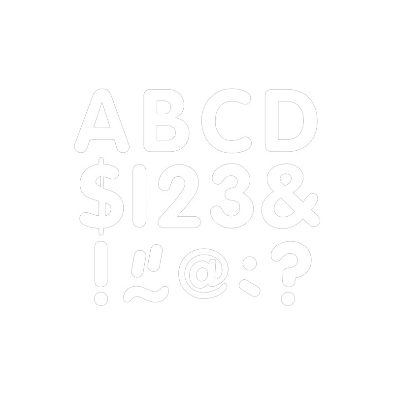 Teacher Created Resources White 2" Classic Letters Uppercase Pack
