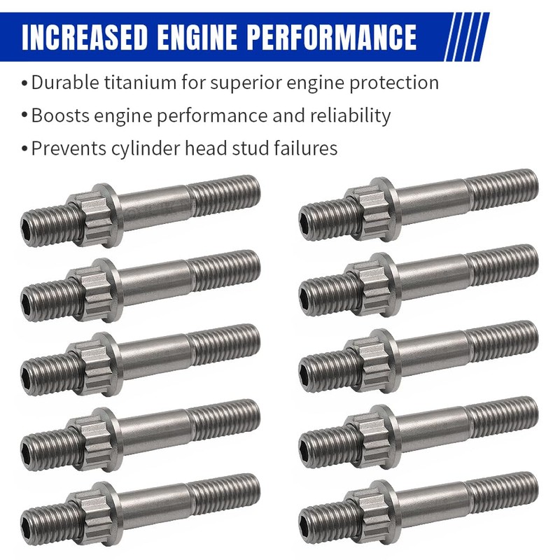 GOLKNHA Design Cool Head Studs Titanium Replacement Cylinder Stud Kit