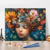 TUMOVO Spring Paint by Number, Beautiful Girl with Butterflies and