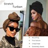 COOKOO 2 Piece Stretch Hijab Extra Jersey Turban African Women's