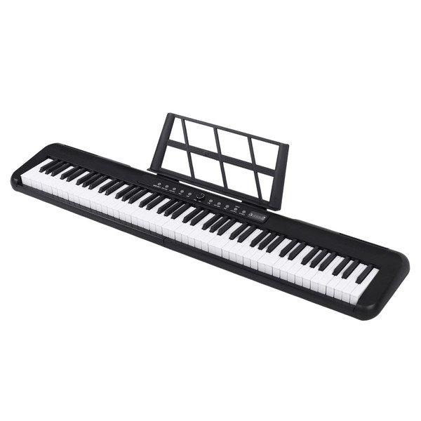 RIVVTA 88-Key Light-Up Keyboard Piano for Beginners, 200 Tone 200