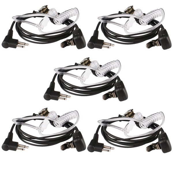 Retevis Surveillance Earpiece with PTT 2 Pin Covert Acoustic Tube