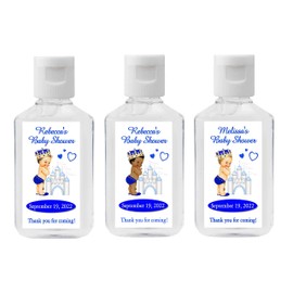 20~ Prince Baby Shower Favors Hand Sanitizer Labels Stickers 2.25 x 1.25 inches each, Fits most 2 oz. Sanitizer Bottles