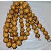 Cracker Barrel Brown Wood Bead Garland 6’ Christmas Beaded Wooden
