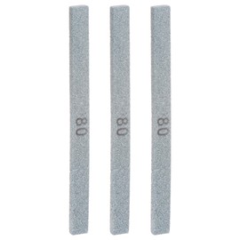 HARFINGTON 3pcs Sharpening Stones 80 Grit 5.9" x 0.47" x 0.24" Rectangle Green Silicon Carbide Knife Whetstone