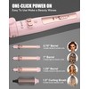 FARERY 4-in-1 Interchangeable Automatic Rotating Curling Iron & Thermal Brush