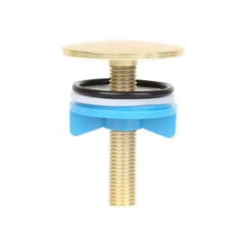 Wilybeol Kitchen Sink Hole Cover Brass, 2" Faucet Cover for 0.5"-1.5" Sink Holes, Tap Hole Plug for Leakage Prevention, Rust-Resistant Kitchen Sink Plug, Basin Stopper Cover, Matte Gold