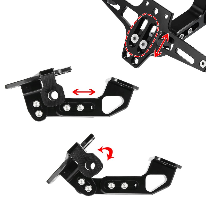 Motoforti Motorcycle License Plate Bracket Motorcycle Fender Eliminate Kit