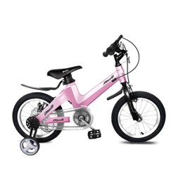 NiceC Kids BMX Bike, Princess Pink, 14 inch, Adjustable, Training Wheels Included