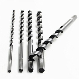 ZONADA 230mm Long Twist Hardwood Drill Bit Set of 5 Hardened High Carbon Steel 6-14mm Metal Spiral Drill Woodworking Hole Opener Punching Tool for Wood, Hardwood, Cork, Solid Wood