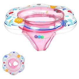 Baby Swimming Float, Inflatable Baby Pool Float, Baby Pool Float with Baby Safety Seat and Handle for Toddlers 6-36 Months and Swim Trainging