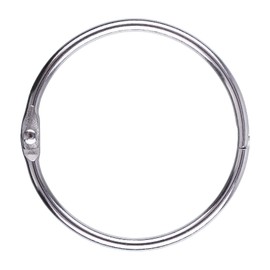 AKONEGE 2 Inch (25 Pack) Loose Leaf Binder Rings, Nickel Plated Steel, Silver, for School, Home, Office