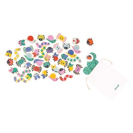 Janod - Pédagogie Range - “Garden” Seek and Find Game - Children’s Educational Toy - Develops Observation Skills FSC Wood Game - 24 Months +, J05091