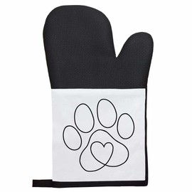 'Pawprint Heart' Oven Glove/Mitt (OG00051683)