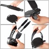 GZXYUAN 4 Pcs Bicycle Pedal Straps Rubber Widened Toe Clips