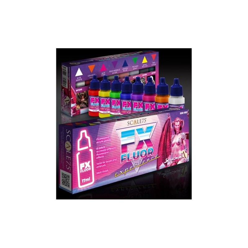 Scale 75 Scalecolor Paint FX Fluor Experience Paint Set