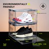 HideFxxx 2 Pack Shoe Storage Box, Sneaker Display Box, Container
