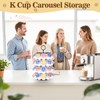 Rkyfoe Coffee Pod Holder, K Cup Holders,Coffee Pod Storage Carousel