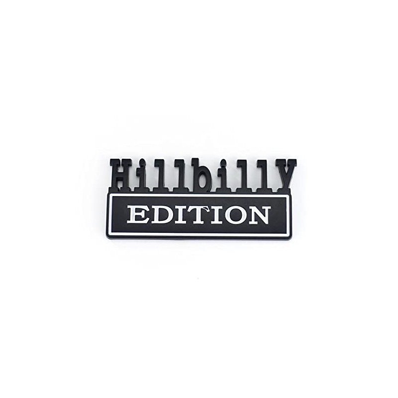 Hillbilly Edition | Emblem for Gluing | 3D Plastic Sticker