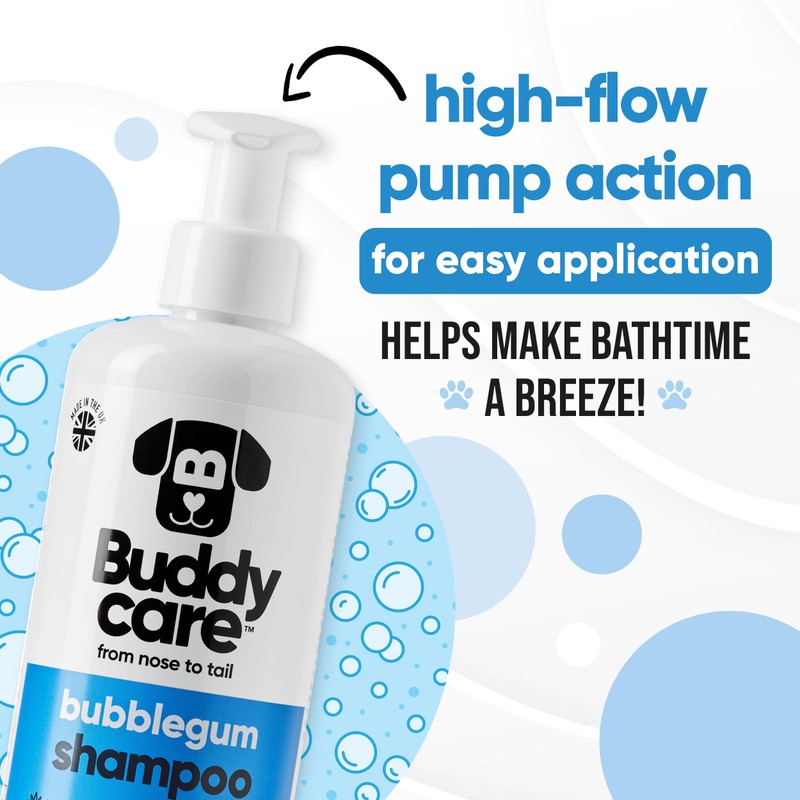 Bubblegum Dog Shampoo by Buddycare | Deep Cleansing Shampoo for