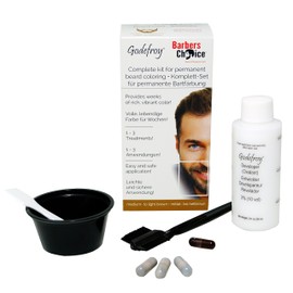 Godef Roy Barbers Choice Complete Tint Tinting Kit Dye, Medium to Light Brown Pack of 3)
