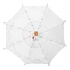 Handmade Lace Flower Embroidery Parasol Wedding Bride Photography Umbrella White