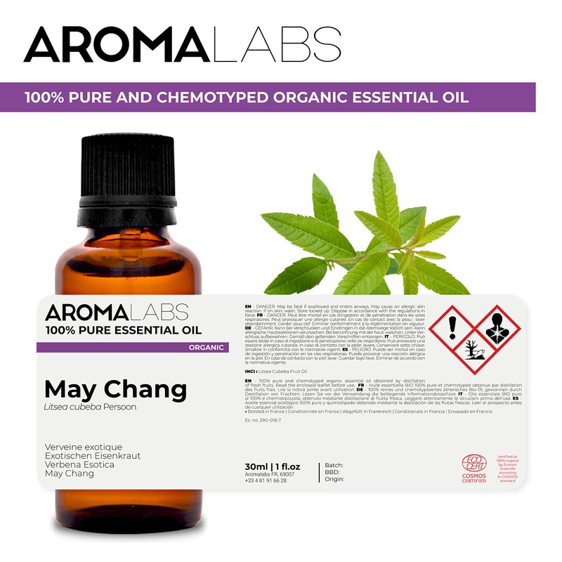 BIO - May Chang Essential Oil - 30mL - 100%