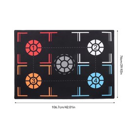 Topyond Basketball Training Mat, Non Slip, Silent Agility Footstep Training Mat, 76x106.7x0.2cm,Basketball Dribble Trainer Improve Dribbling Skills for All Ages