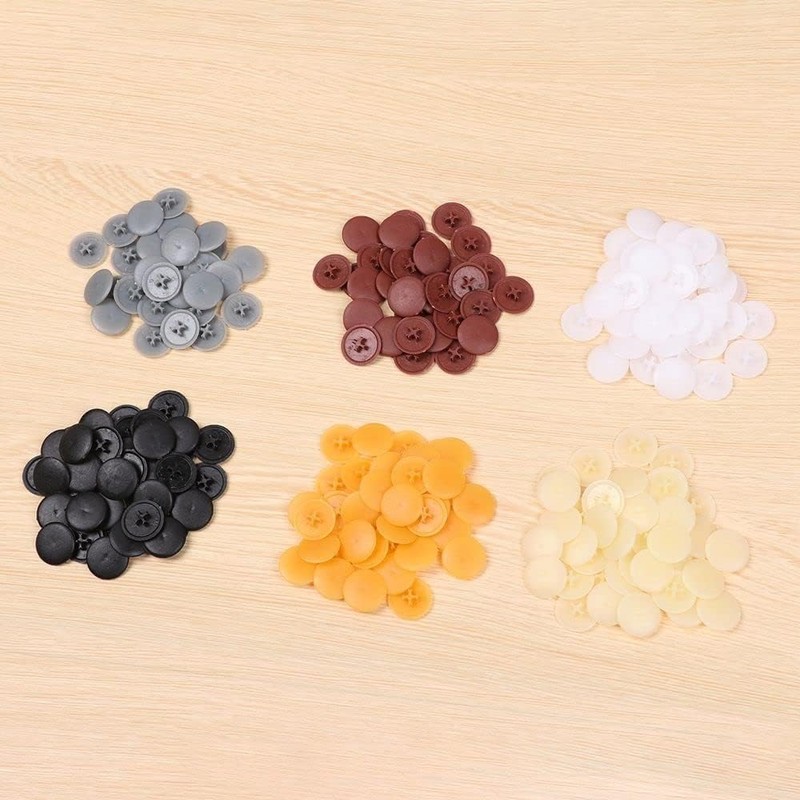 100 Pcs 17mm White Easy to Install Screw Cap Covers