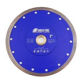 SHDIATOOL 7 Inch Diamond Saw Blade Cutting Disc for Porcelain Tile Ceramic Granite Marble Brick 180mm