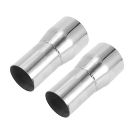 Motoforti 2" OD to 2.5" OD Mandrel Exhaust Pipe Adapter Concentric Reducer Car Exhaust Pipe Tubing Piping Adapter 5inch/127mm Length T304 Stainless Steel Silver Tone 2 Pcs