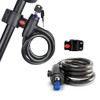 Amindz Cable locks, bicycle lock with key, spiral lock bicycle,
