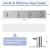 Yunzt Key Holder with 4 Hooks,Key Hanger Organizer for Wall