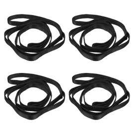 PATIKIL 43 Inch Daisy Chain Straps, 4 Pack Strong Climbing Strap Adjustable Nylon Chain Sling with 8 Loops for Aerial Yoga Hammock Swing, Black