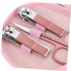 Minkissy 3sets Portable Stainless Steel Nail Clippers and Tools for