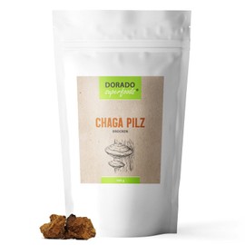 Chaga Mushroom Chunks for Tea | 100 g from Wild Collection - Dorado Superfoods ® | Free from Additives