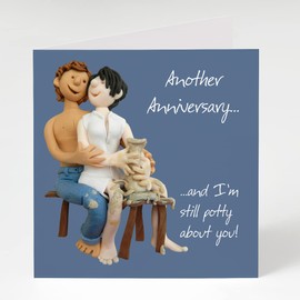 Another Anniversary Card - Pottery Scene - One Lump Or Two