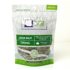 Nuestra Salud Lemon Balm Tea Toronjil Herbal Infusion Tea Value Pack (30g) Zip lock